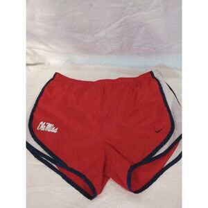 Nike Ole Miss Rebels Dri Fit Running Shorts Womens Size S Red